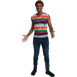 Karnival Costumes Gay Pride Shirt Heren Carnavalskleding Heren Verkleedkleding Volwassenen lhbtq - Polyester - Multi - Maat XL