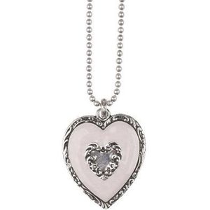 Dolce Luna Heart Ketting roze