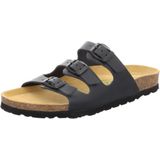 Natural Sense mannen pantoffels muiltjes sandalen leer bruin 1152527