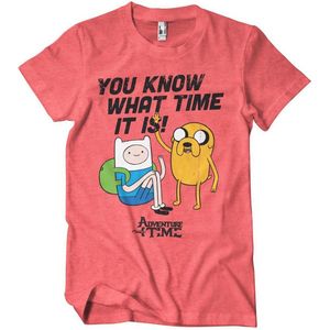 It'S Adventure Time T-Shirt Red/Heather-S