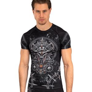 Venum Gladiator 5.0 Rashguard Zwart Zilver - M