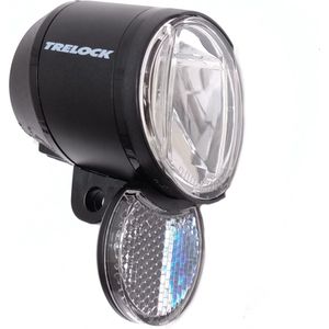 Trelock LED koplamp LS 910 Prio 50 lux, geschikt voor E-Bike 6V DC, zwart, werkplaatsverpakking