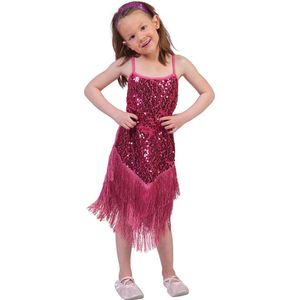 Fringie flapper pink | Verkleedkleding