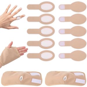 Allecto Plus - 10 stuks Katoenen Finger Wraps & 2 stuks Handen Olie Pack - Zachte Thumb Wraps - Comfortabele Wrap Pads - Ontspanningsproducten voor Handen - Vervanging voor Castor Oil - Verbetert Huid gezondheid - Natuurlijke Verzorging.