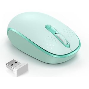 Sounix - Draadloze Muis - Groen - 2.4G - DPI 1600 - Stil