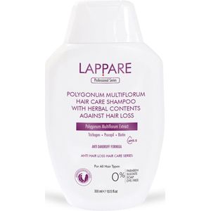 Lappare Hair Care Shampoo - Polygonum Multiflorum, Biotine, Procapil, Trichogen, Fo-Ti en kruidenextracten tegen haaruitval - 300 ml