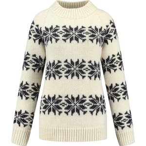 Norfinde IJslandse trui met col van 100% zuivere wol