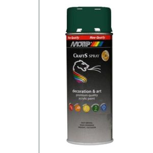 Motip crafts acryllak hoogglans mosgroen (RAL 6005) - 400 ml