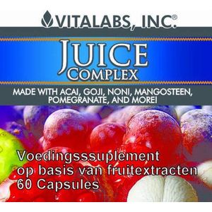 VitaTabs Juice Complex met Acai, Goji, Noni, Mangosteen en Granaatappel - 60 capsules - Voedingssupplementen