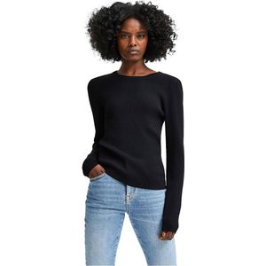 Selected SLFSTANDARD SS V-NECK TEE sweater dames zwart