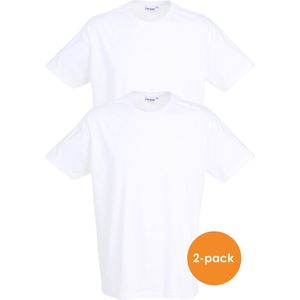 Ceceba heren T-shirts regular fit (2-pack) - O-hals - wit - Maat: S