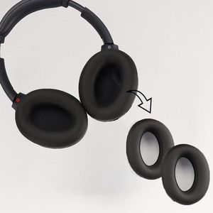 Allecto Plus - Zweetbestendige siliconen oorkussens voor hoofdtelefoon - Accessoires (Zwart)