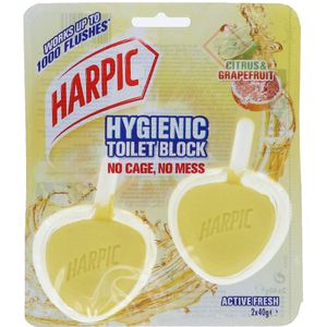 Harpic Toilet Block 40g Twin Pack Citrus (HAR30)