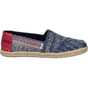 TOMS Espadrilles Dames / Instappers / Damesschoenen - Canvas - Alpargata Fantasy - Blauw wit - maat 38