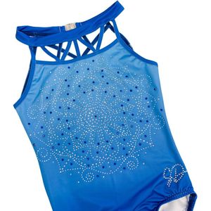 Turnpakje Jamie Blauw Mouwloos - ALA | XS-S - Gympakje voor Turnen en Gymnastiek