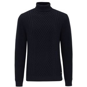 Tresanti FIORENZO | Cable knit roll neck Navy (TRKWJE126 - 803)