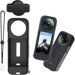 Beschermhoes voor Insta360 One X4 - Silicone Beschermhoes X4 - Lens Cap -Lanyard Lens Cover Insta360 X4 - Insta360 Accessoires - Insta360 one X4 Protective Case