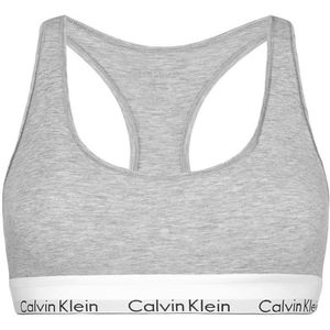 Calvin Klein dames icon cotton modal unlined bralette grijs