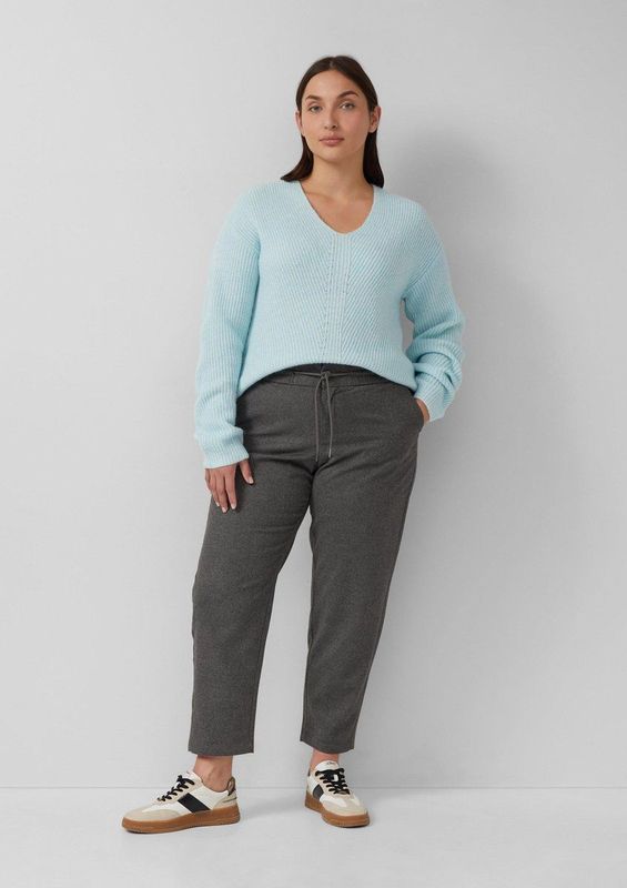 s.Oliver - Flanellen Broek - Taps Toelopend - Relaxte Pasvorm