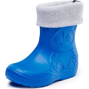 Ladeheid Kinder Regenlaarzen - Gevoerd en Waterdicht - EVA - LA-CA-Panda249 - Blauw - 30/31