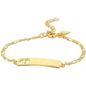 Victoria goudkleurige baby-armband, zeer fijntjes en subtiel.