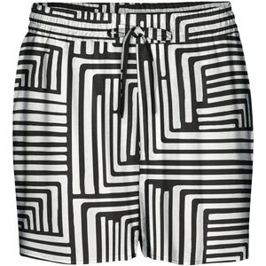 Vero Moda - JOY NW SHORTS - Korte Broeken - Wit Zwart Gestreept