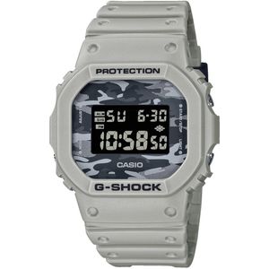 Casio G-Shock DW-5600CA-8ER Horloge - Kunststof - Grijs - Ø 38.5 mm