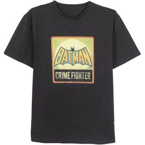 Heren-T-Shirt met Korte Mouwen Batman Donker grijs Grijs Volwassenen - L