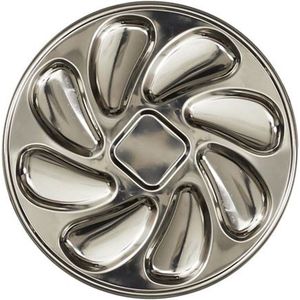 Oesterschaal – Oesterbord – Serveerschaal – Serveerbord – Oesterset – RVS – Ø23cm