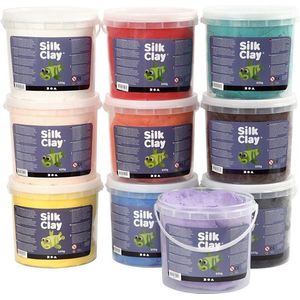 Silk Clay - Klei - kleuren assorti 10 x 650 gram