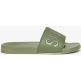 Superdry - Core Vegan Pool Slippers - Groen - Gevoerde Voetband