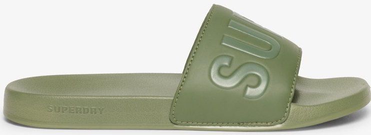 Superdry - Core Vegan Pool Slippers - Groen - Gevoerde Voetband