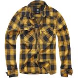 Brandit - Checkshirt - Zwart-geel - Longsleeve - Voor Mannen