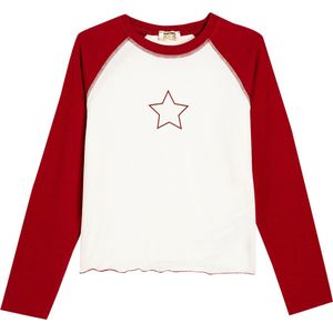 Koton Shirt  ivoor / vuurrood