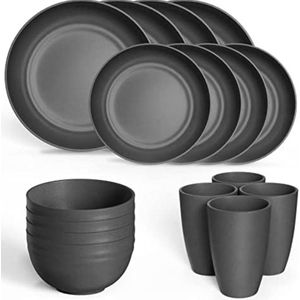 Bordenset servies - Bordenset zwart