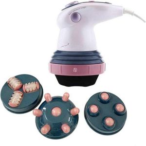 Equivera - Elektrische Anti-Cellulitis Massager - 4-in-1 Stimulator - Voor Nek - Schouder - Taille - Buik - Benen - Zitplaats