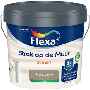 Flexa - Strak op de Muur Binnen Muurverf Mat - Brave Ground - Mengverf - 5 Liter