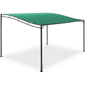 Uniprodo Gazebo zonnescherm - Tuinpaviljoen - 3 x 4 m - donkergroen