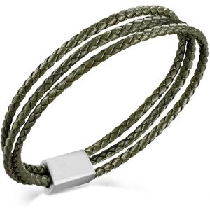 Boccia Titanium 03053-0221 Heren Armband - Leren armband