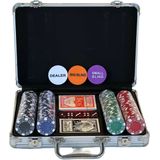 Pegasi pokerset 200 chips koffer - Texas Hold'em Poker Set - Pokerkoffer - Koffer voor Pokeren
