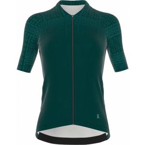 Fietsshirt dames - korte mouwen groen - TENUE des Femmes - Maat S