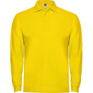 Donker Geel Poloshirt Effen met lange mouwen 'Estrella' merk Roly maat XL