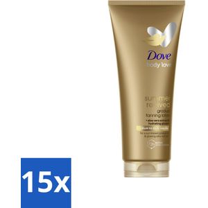 15 x Dove Body Love Zelfbruinende Bodylotion - Summer Revived - Medium-Dark - 200 ml - Dove - Bodylotion