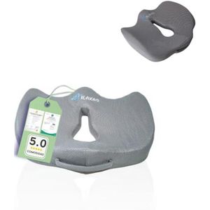 Ergonomisch Anti-vuilkussen voor Bureaustoel, Auto en Gamingstoel - Wasbare Overschoen in Blauw