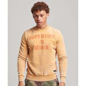 SUPERDRY Vintage Corp Logo Sweatshirt Heren - Dried Clay Brown - XL