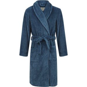 Fleece Ochtendjas met Visgraatmotief voor Heren