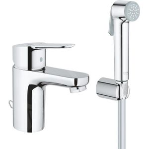 Wastafelkraan met bidet douche, chroom