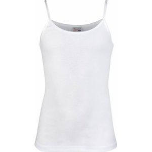 Beeren Meisjes Hemd Britney - Smalle bandjes - Wit - maat 140