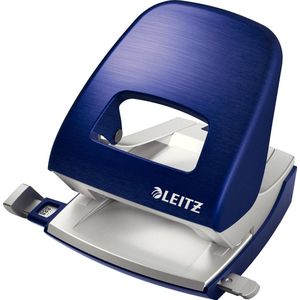 Leitz Style Metalen Kantoor Perforator - Perforeert Tot 30 Vel - Voor Mappen En Ringbanden - Titanium Blauw - Ideaal Voor Thuiskantoor/Thuiswerkplek