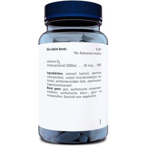 Orthica - D-50 - Multivitaminen - 120 Tabletten - Hoge Dosering 50 mcg